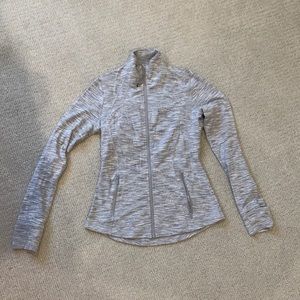 Like-New grey Lululemon Define zip-up jacket size 8
